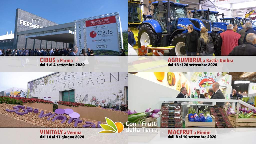 Emergenza coronavirus: nuove date per Cibus, Vinitaly, Macfrut, Agriumbria e altre fiere di settore